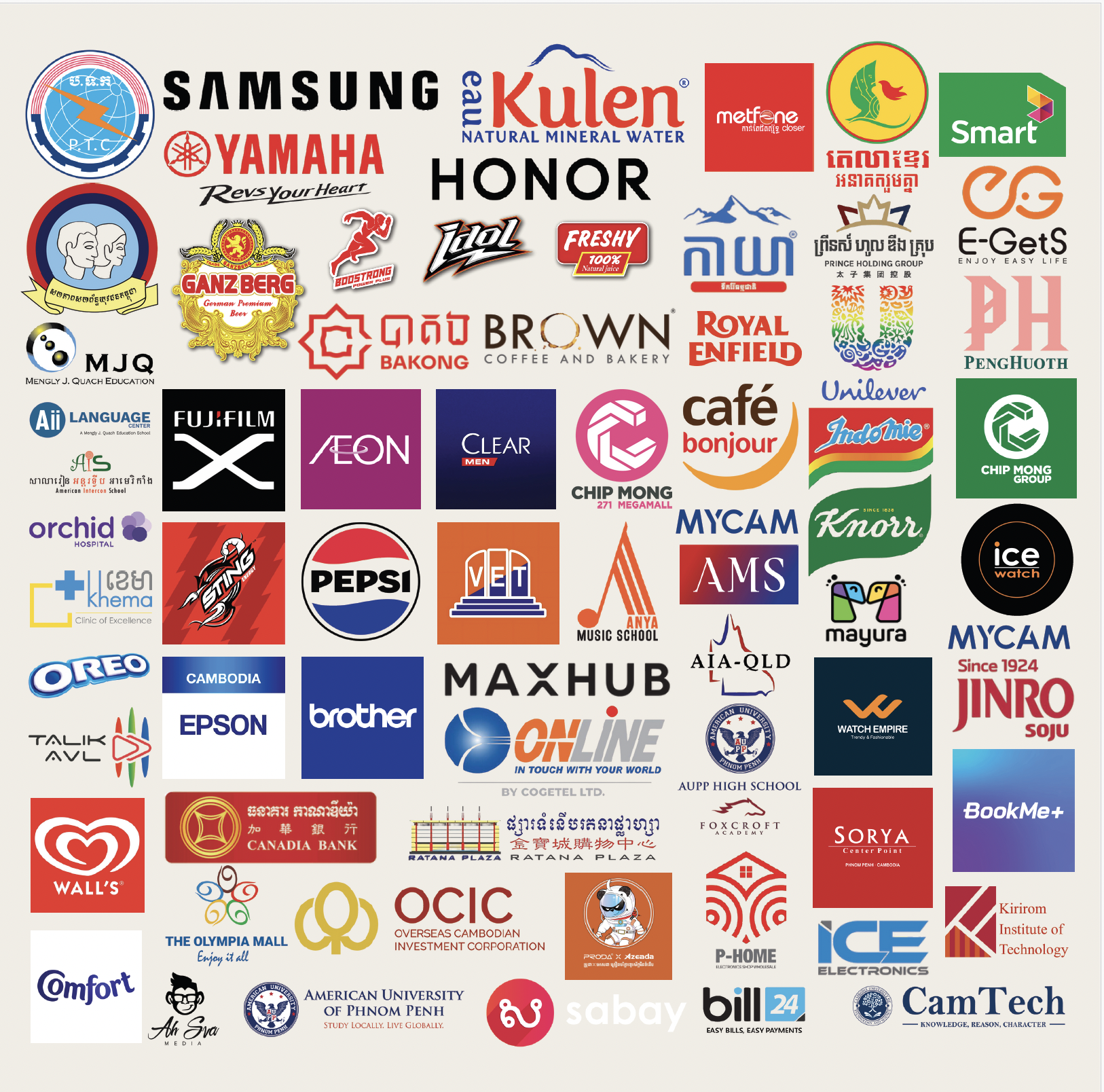 Clients and partners sample board